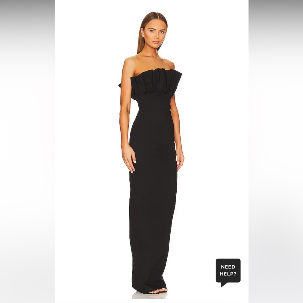 Revolve SAU LEE Noah Gown in Black
